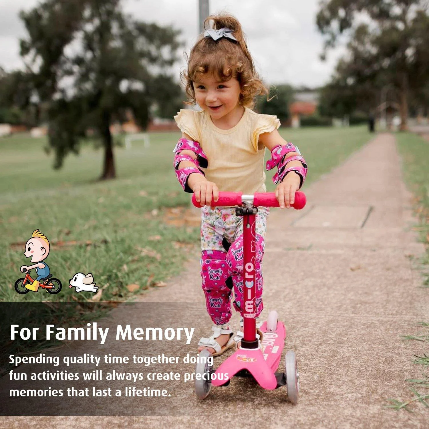 [2nd Gen.] Innovative Soft Kids Elbow and Knee Pads with Bike Gloves (🦄 Unicorn) - Image 6