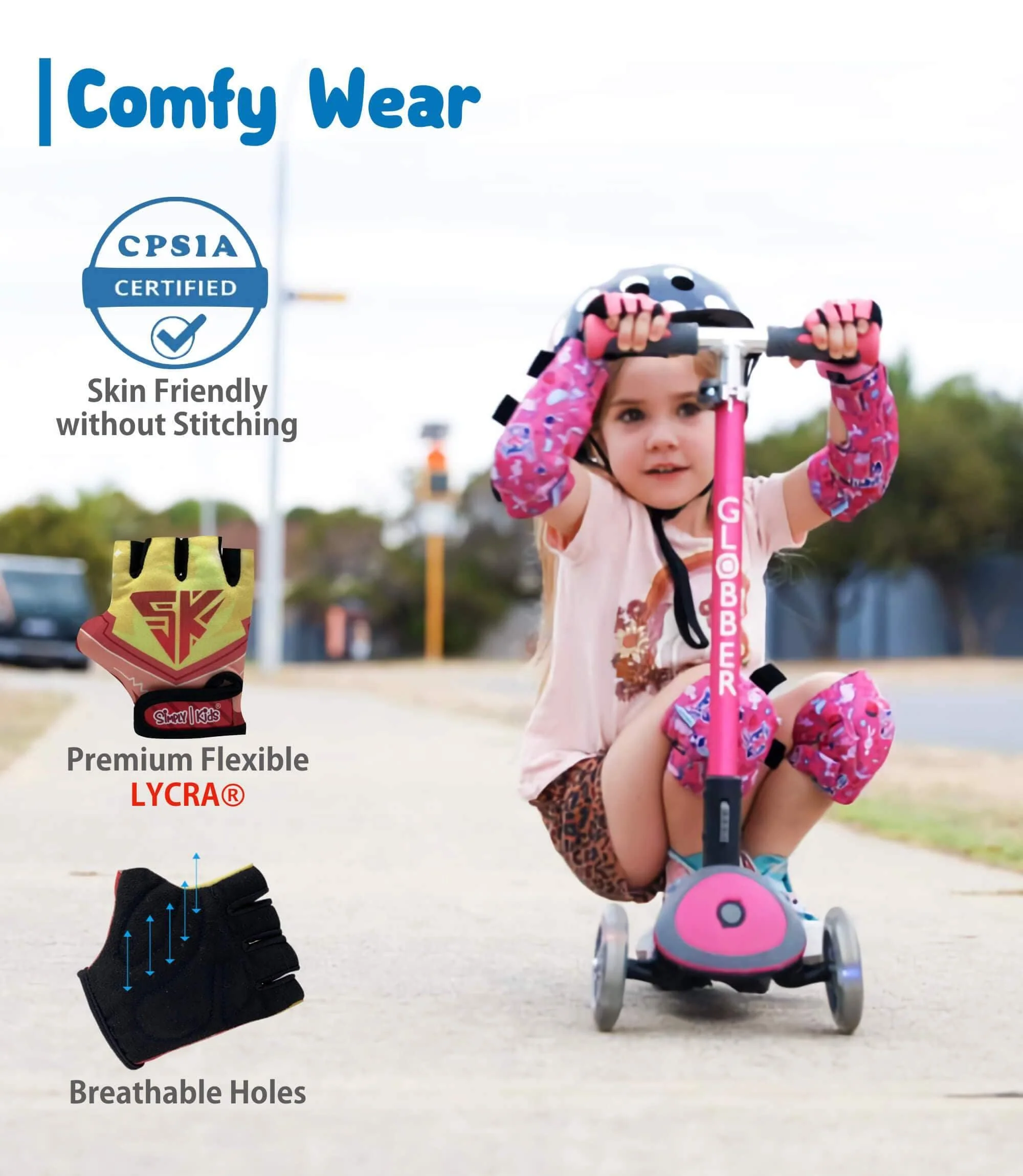 (Bunny) Kids Bike Gloves - Image 4