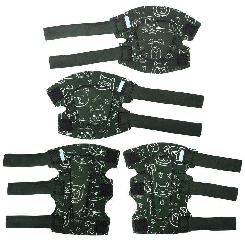 [1st Gen.] Innovative Soft Kids Elbow and Knee Pads with Bike Gloves (Dogs & Cats) - Image 8