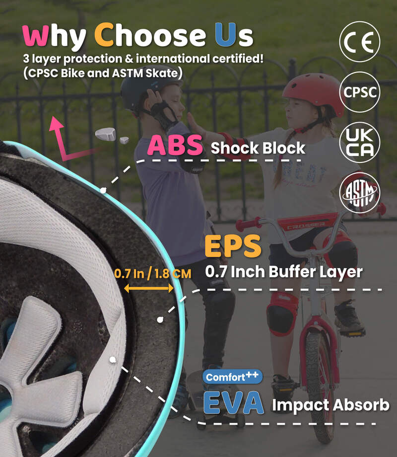 (🚒 Free Style) Kids Helmet with DIY Stickers for Toddler, Boy, Girl - Image 3