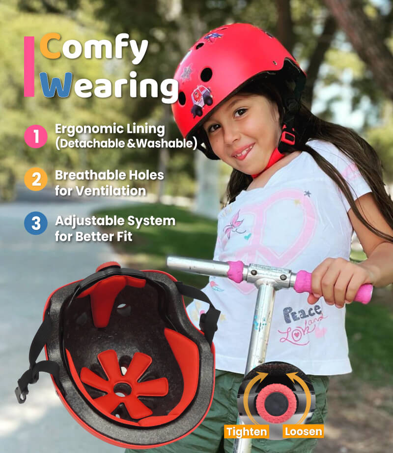 (🚒 Free Style) Kids Helmet with DIY Stickers for Toddler, Boy, Girl - Image 4