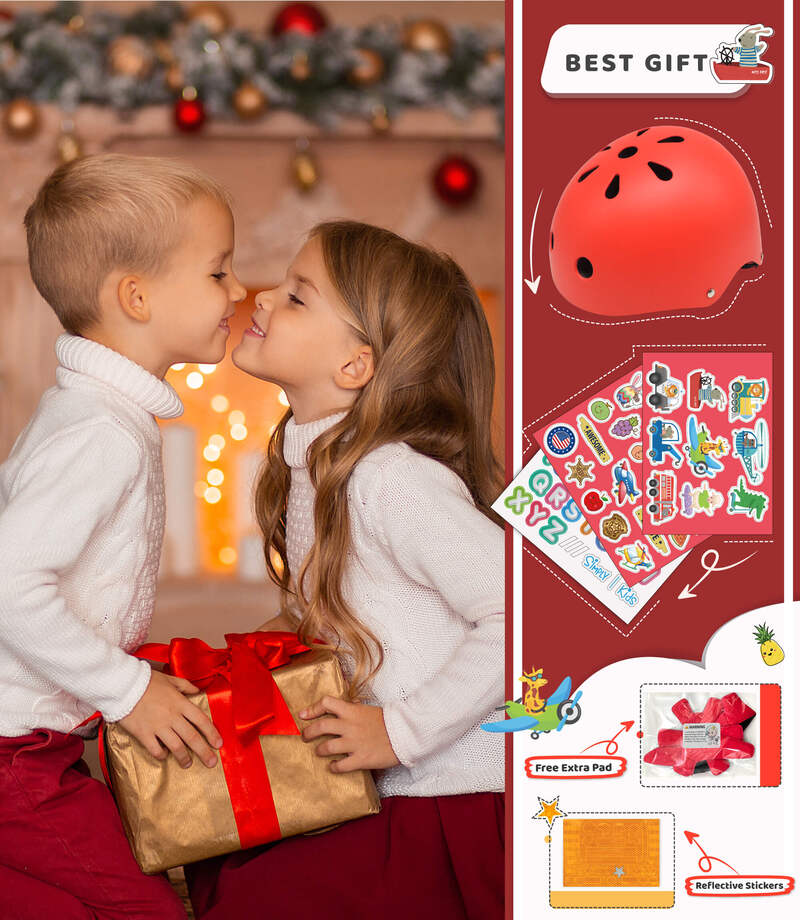 (🚒 Free Style) Kids Helmet with DIY Stickers for Toddler, Boy, Girl - Image 6