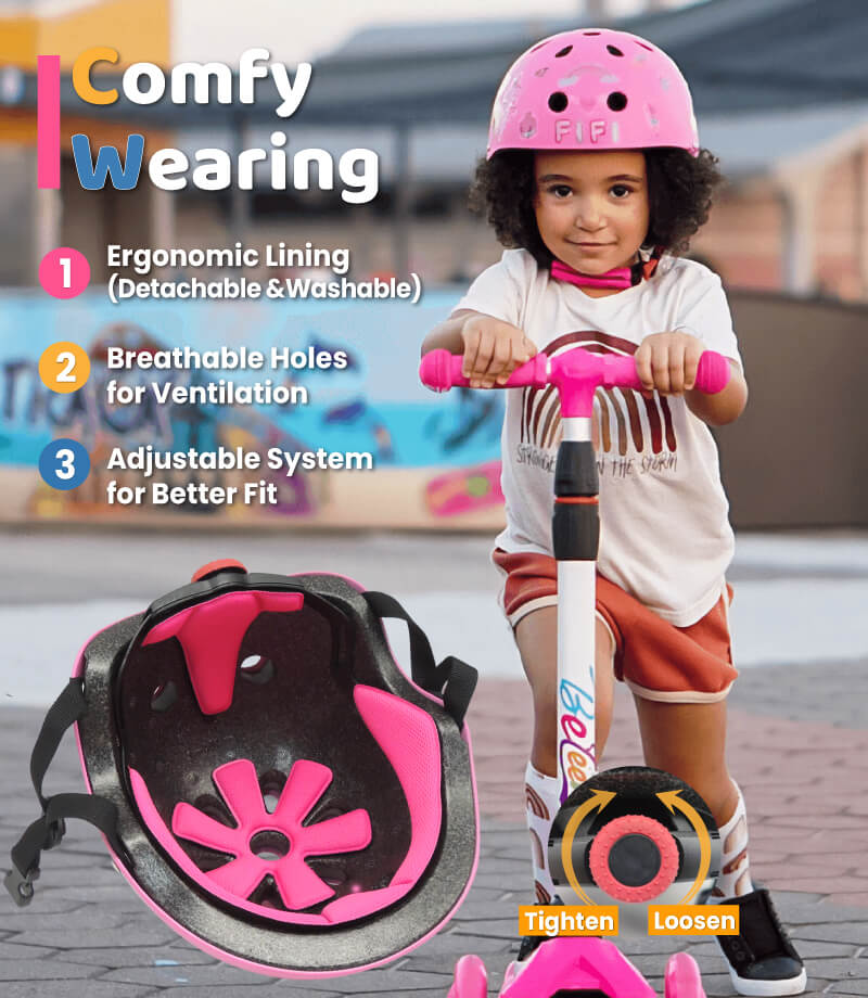 (🦄 Girls In Wonderland) Kids Helmet with DIY Stickers for Toddler, Boy, Girl - Image 4