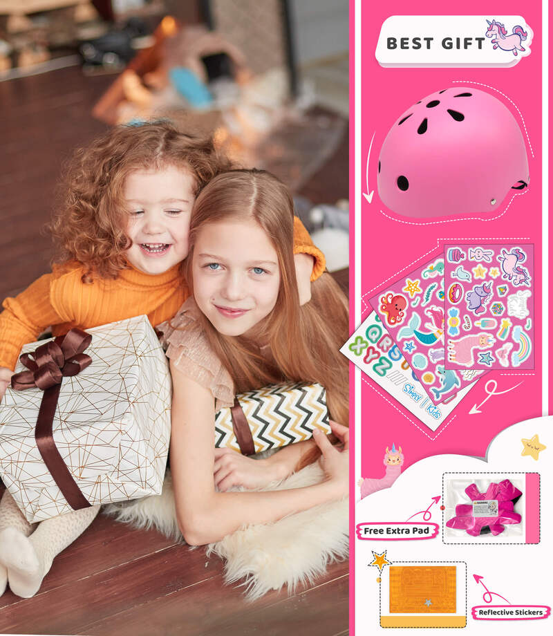 (🦄 Girls In Wonderland) Kids Helmet with DIY Stickers for Toddler, Boy, Girl - Image 6