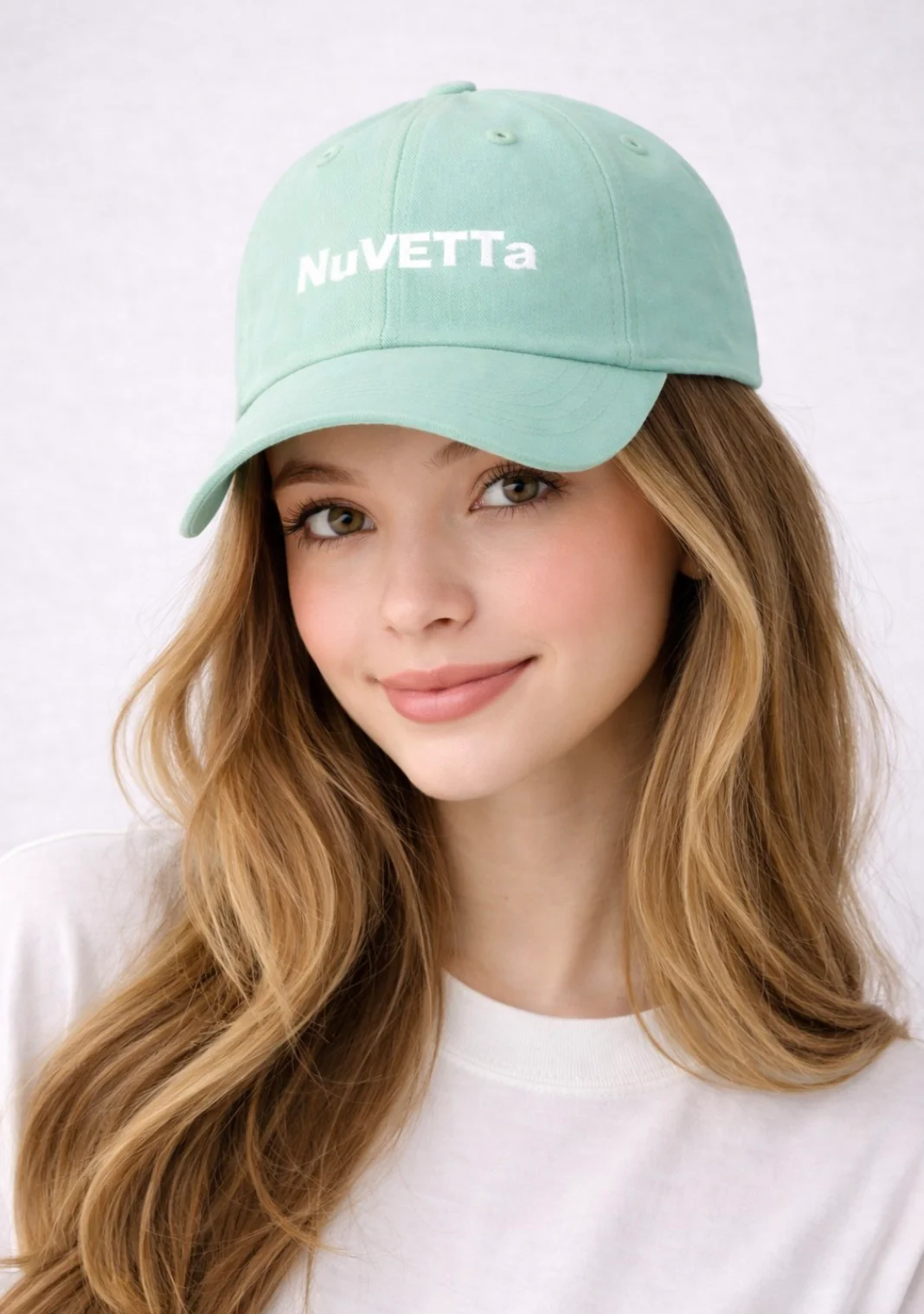 NuVETTa Baseball Mint Green Cap - Image 4