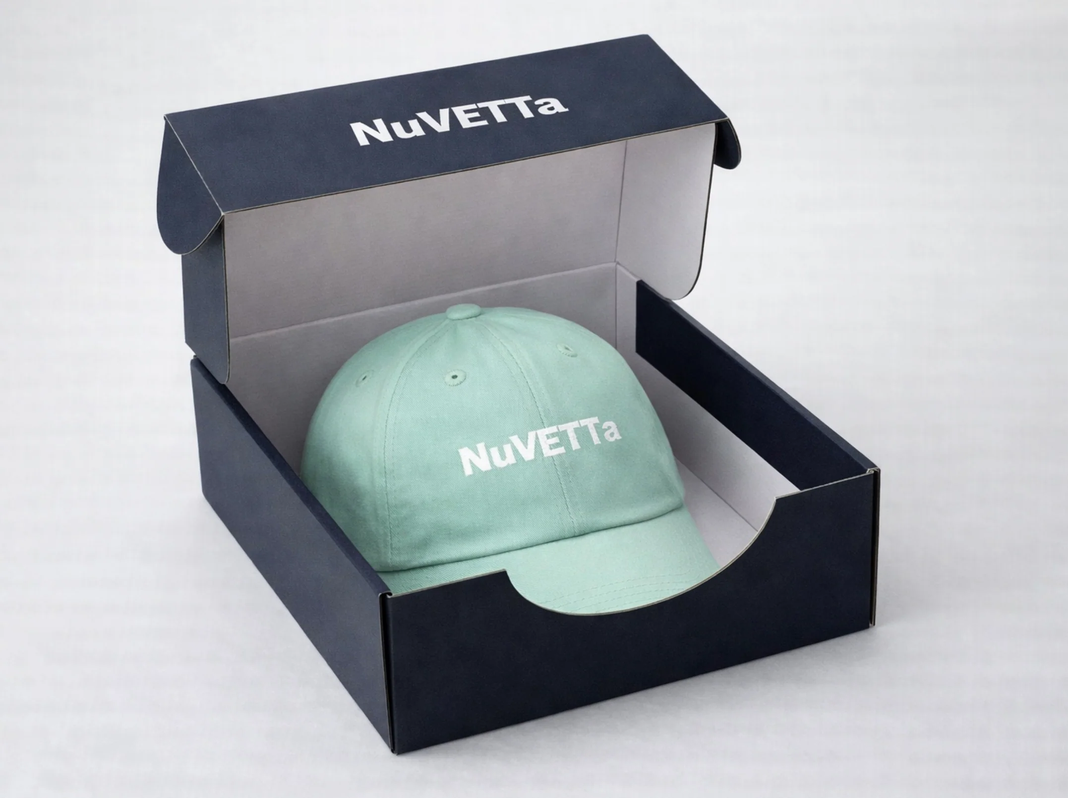NuVETTa Baseball Mint Green Cap - Image 5