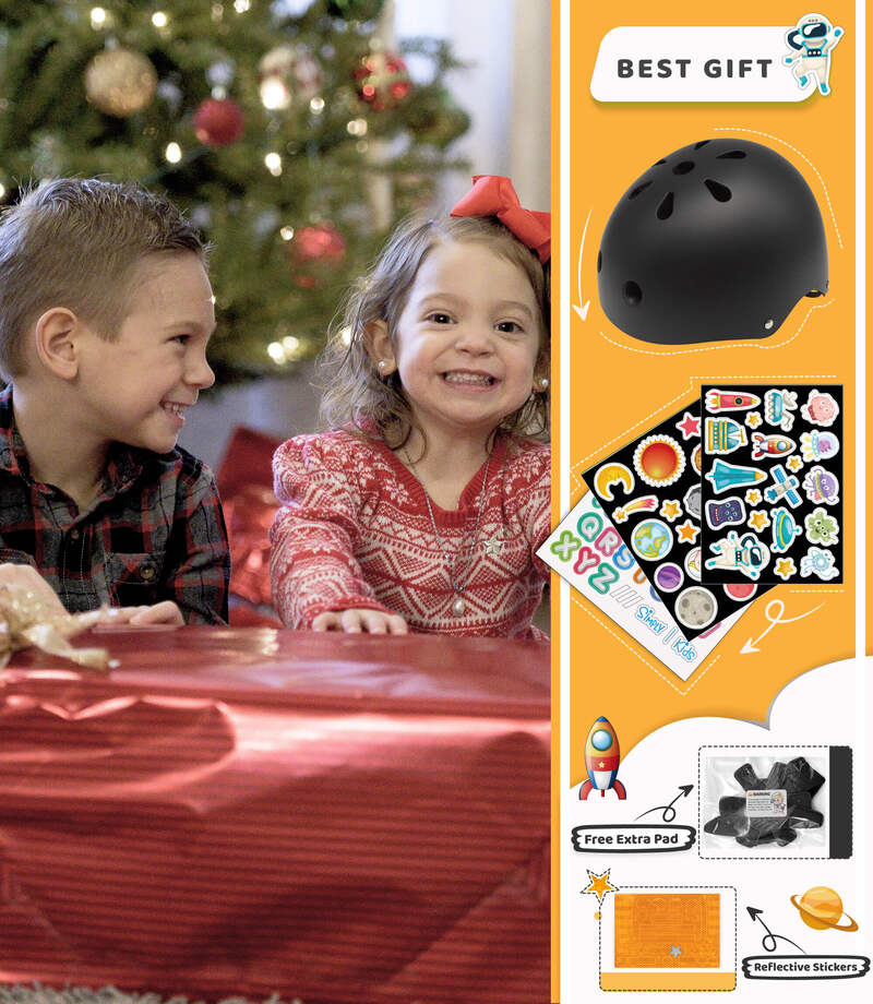 (🚀 Outer Space) Kids Helmet with DIY Stickers for Toddler, Boy, Girl - Image 6