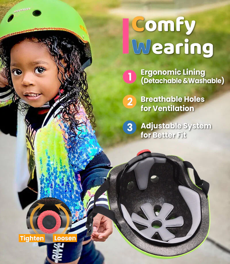 (🦖 Sarafi) Kids Helmet with DIY Stickers for Toddler, Boy, Girl - Image 4