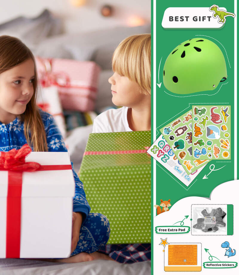 (🦖 Sarafi) Kids Helmet with DIY Stickers for Toddler, Boy, Girl - Image 6