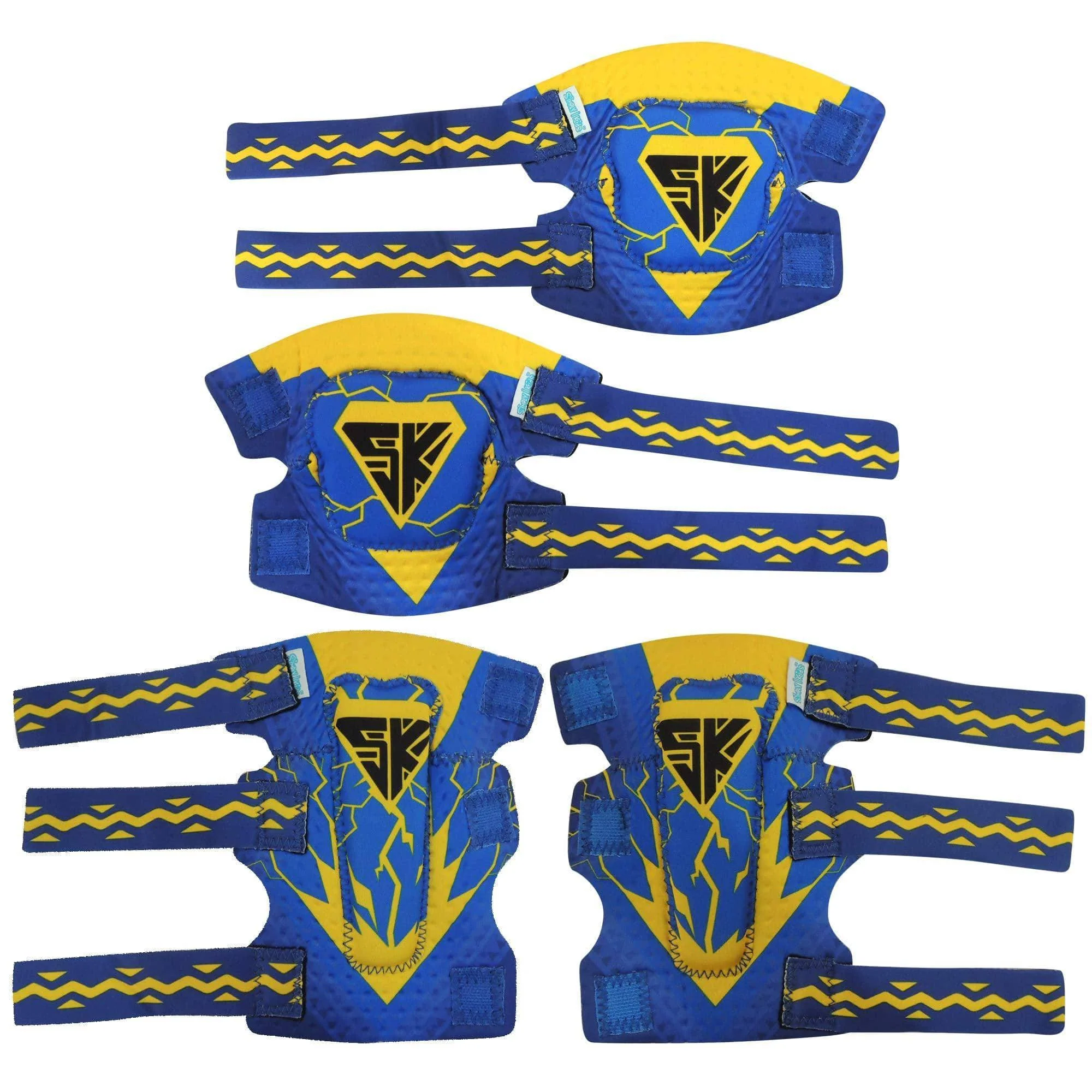 [1st Gen.] Innovative Soft Kids Elbow and Knee Pads with Bike Gloves (The Flash) - Image 8